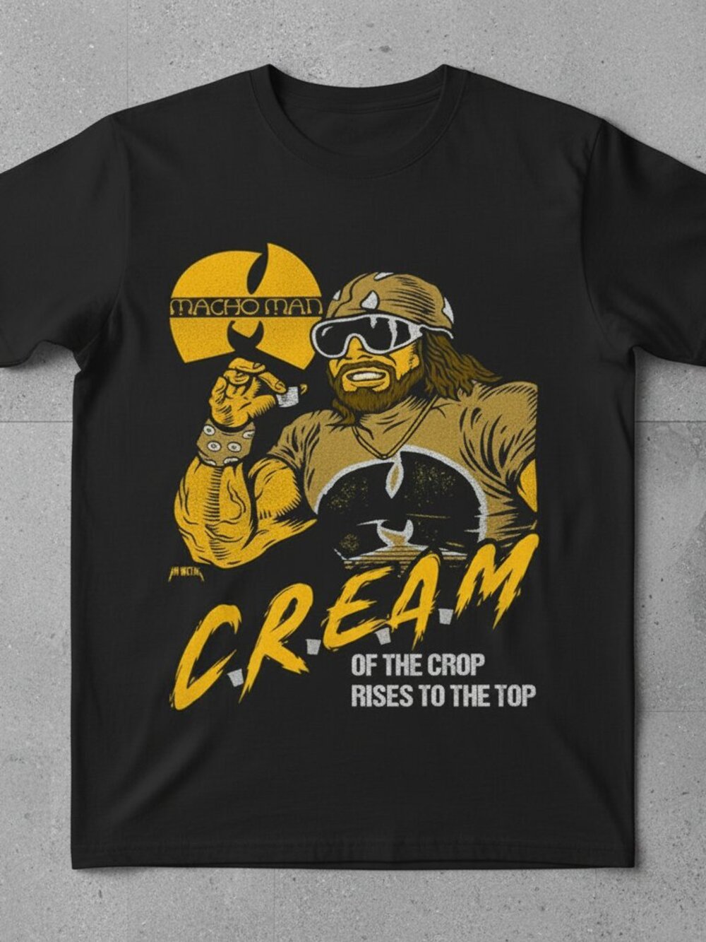 Vintage Wrestling Parody Graphic T-Shirt – Cream of the Crop Retro Streetwear